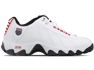 White Black Red Men's K-Swiss St329 Cmf Lifestyle Shoes | ONBDTRZ-93